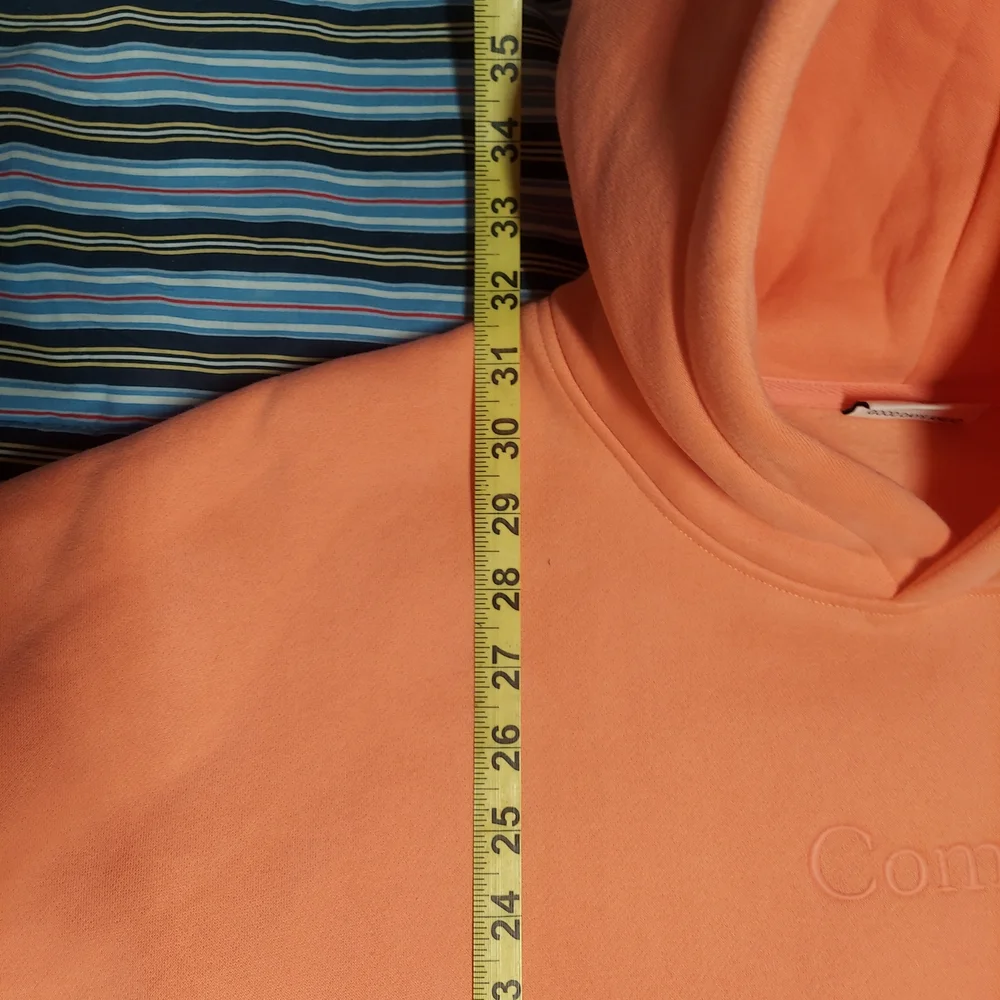 Comfrt Signature Heavyweight Hoodie Coral Pink Unisex 3XL EUC Oversized Luxury - Picture 9 of 10